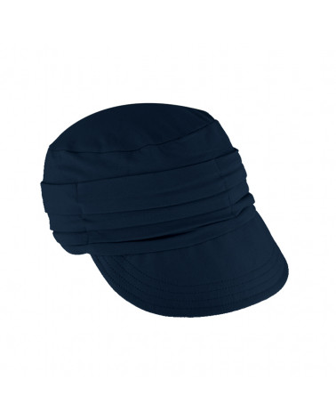 Casquette femme en coton bio coloris bleu marine – Style marin chic et confortable