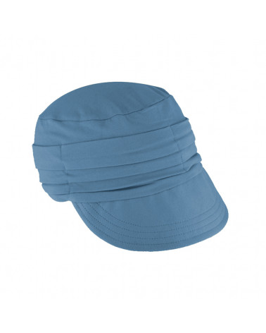 Casquette femme en coton bio coloris bleu jean – Style marin chic et confortable