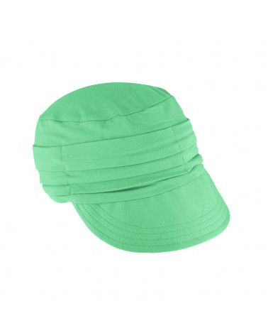 Casquette femme en coton bio coloris vert – Style marin chic et confortable