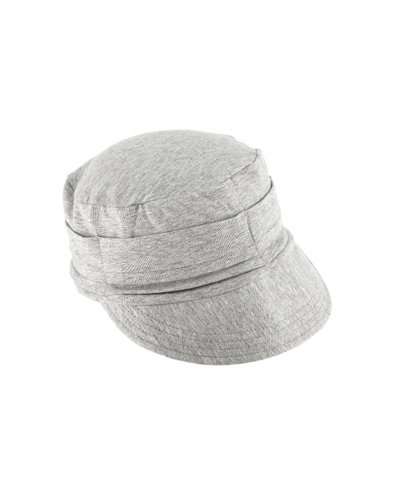 Casquette femme en coton bio coloris gris clair – Style marin chic et confortable
