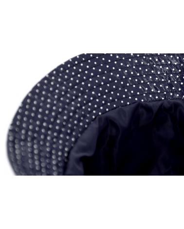 Chapeau de pluie forme bob coloris marine avec imprimé pois - Chapo & Co
