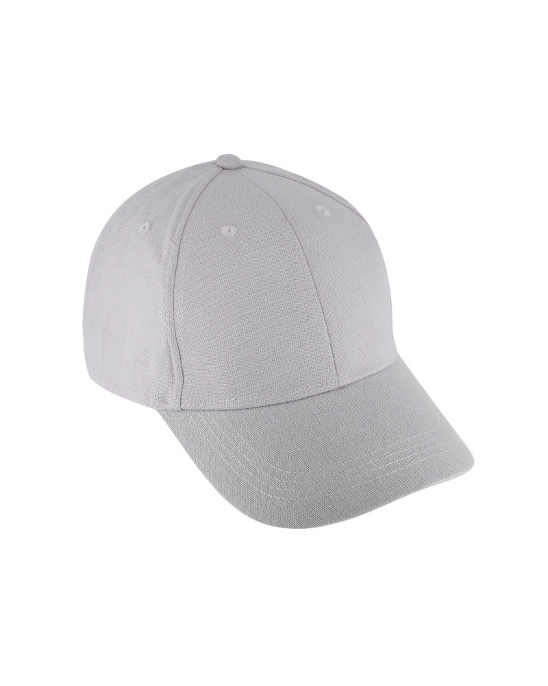 Casquette de baseball en lin coloris gris clair - Chapo & Co Montargis