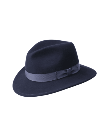 Chapeau Fedora en feutre modèle curtis coloris marine - Bailey