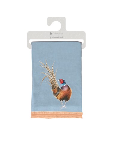 Grande écharpe douce motif animalier Faisan - Wrendrale design