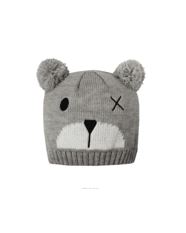 Bonnet pour enfant petit ourson gris - Chapo & Co