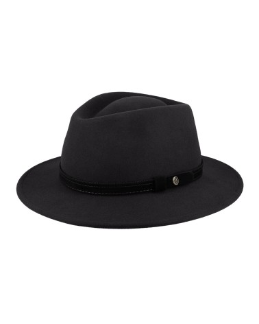 Chapeau traveller en feutre coloris noir Flechet - Chapo & Co