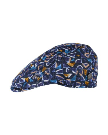 Casquette plate mi-saison velours motif fantaisie - Chapo & Co