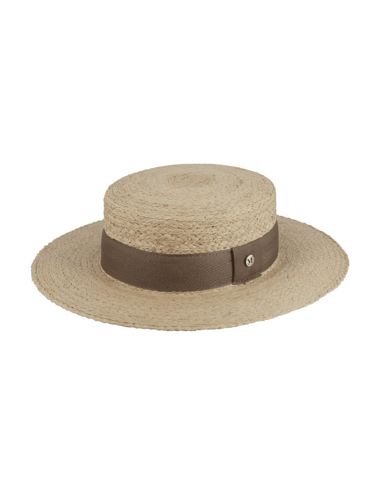 Chapeau canotier en paille raffia Fléchet - Chapo & Co