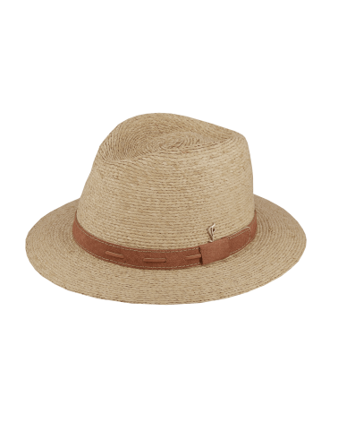 Chapeau forme Fedora en 100% tresse de raphia extra fine - Chapo & Co