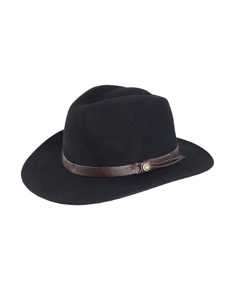 Chapeau en feutre malvin coloris noir - Chapo & Co