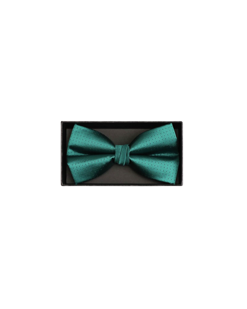 Coffret noeud papillon et sa pochette assortie coloris vert sapin