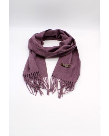 Echarpe sensation cachemire ultra douce coloris violet - Chapo & Co