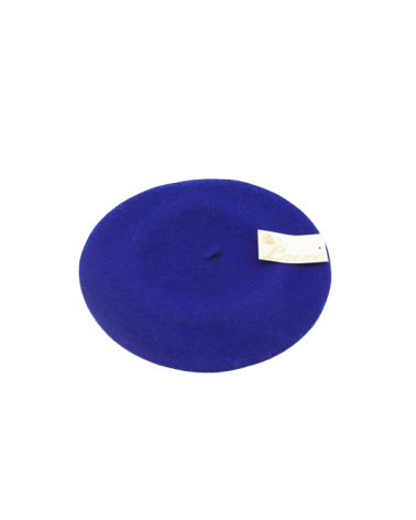 Béret type Basque en laine coloris bleu indigo - Chapo & Co