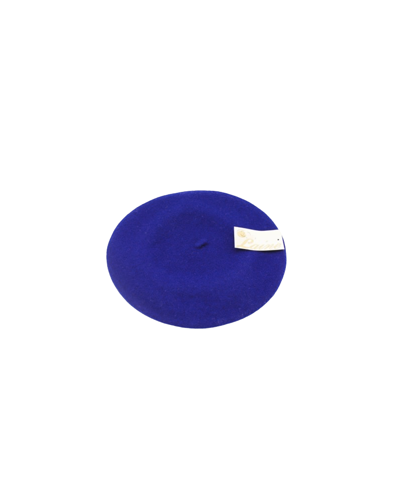 Béret type Basque en laine coloris bleu indigo - Chapo & Co