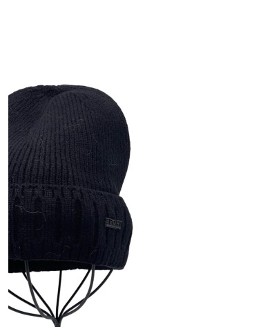 Bonnet chaud avec doublure polaire pour homme coloris noir