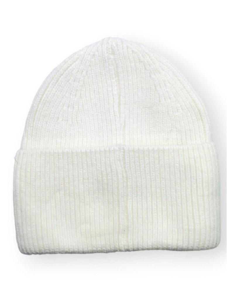 Bonnet tricot effet Angora coloris blanc - Chapo & Co