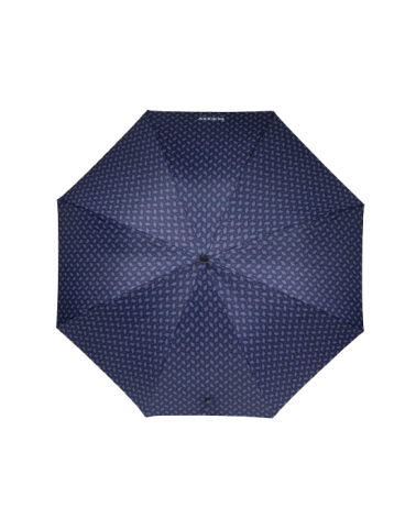 Parapluie homme à motif chevrons bleus Isotoner xtra-solide