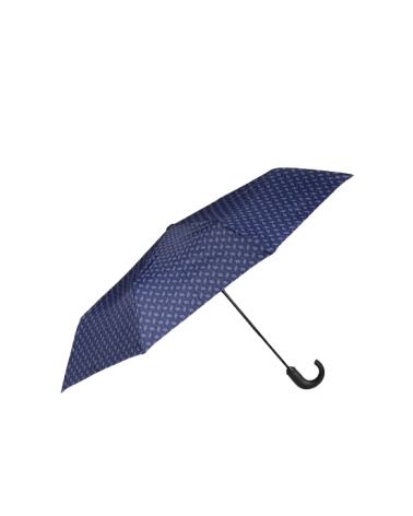 Parapluie homme à motif chevrons bleus Isotoner xtra-solide