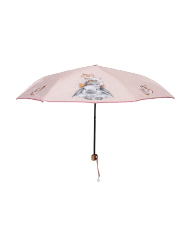 Parapluie Wrendale Design avec décor animaux coloris rose