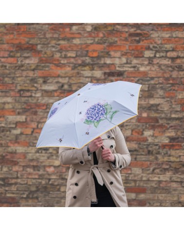 Parapluie Wrendale Design motif abeilles et hortensias