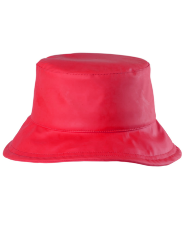 Chapeau de pluie forme bob pour femme coloris rouge - Mtm