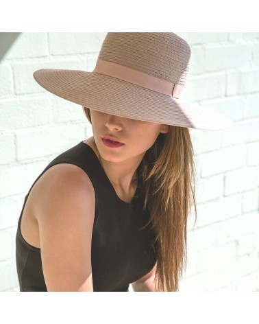 Chapeau capeline modèle Rosie moka anti UV UPF50+ - House of Ord