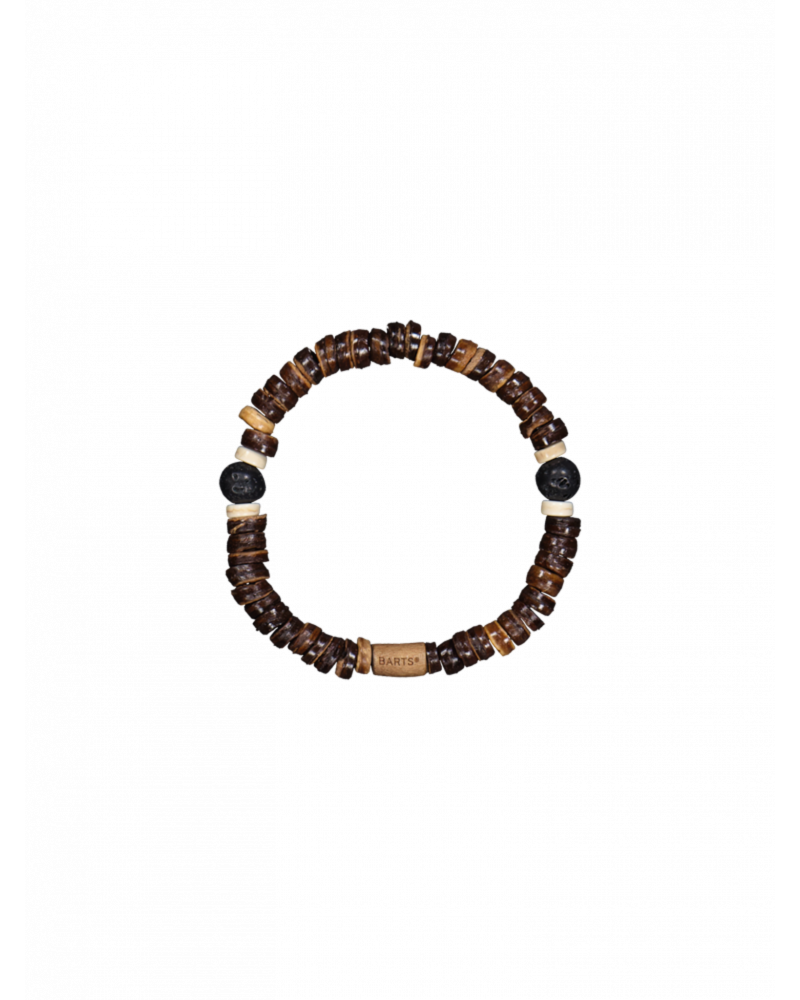 Bracelet élastique en pierre et bois modèle Budio