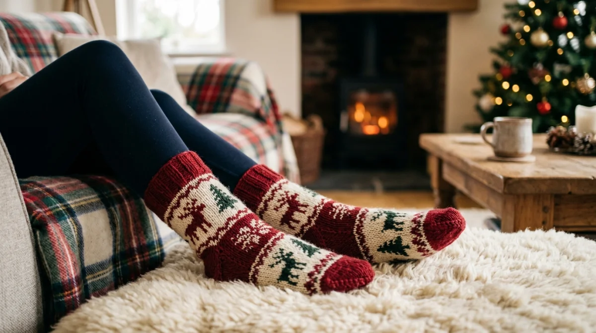 Bien choisir des chaussettes de Noël made in France Labonal pour femme