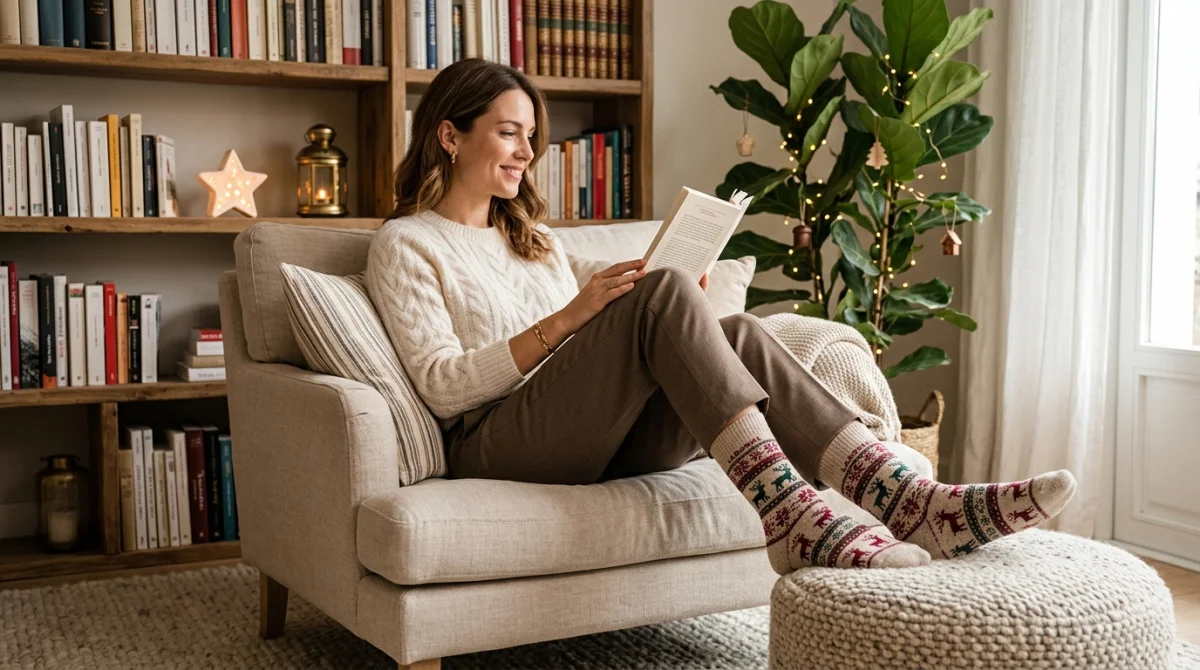 Bien choisir des chaussettes de Noël made in France Labonal pour femme