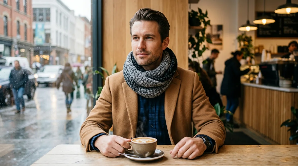 Bien choisir un snood en tricot gris et noir pour homme