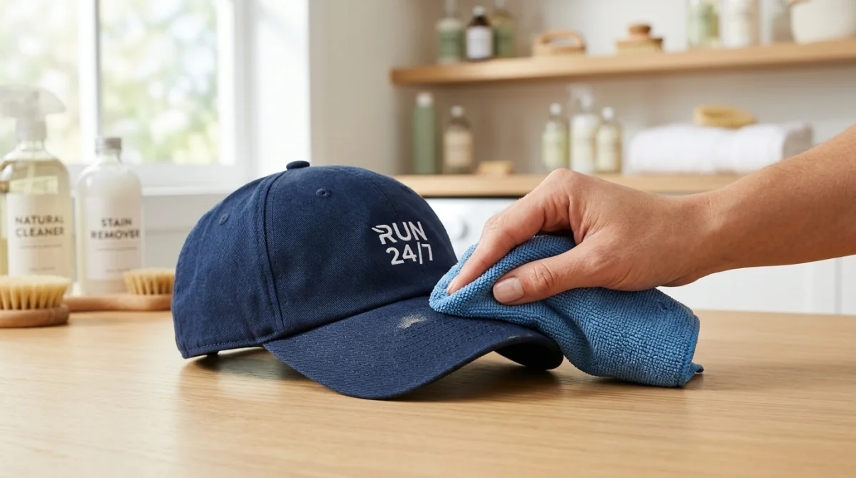 comment enlever les taches de transpiration sur une casquette